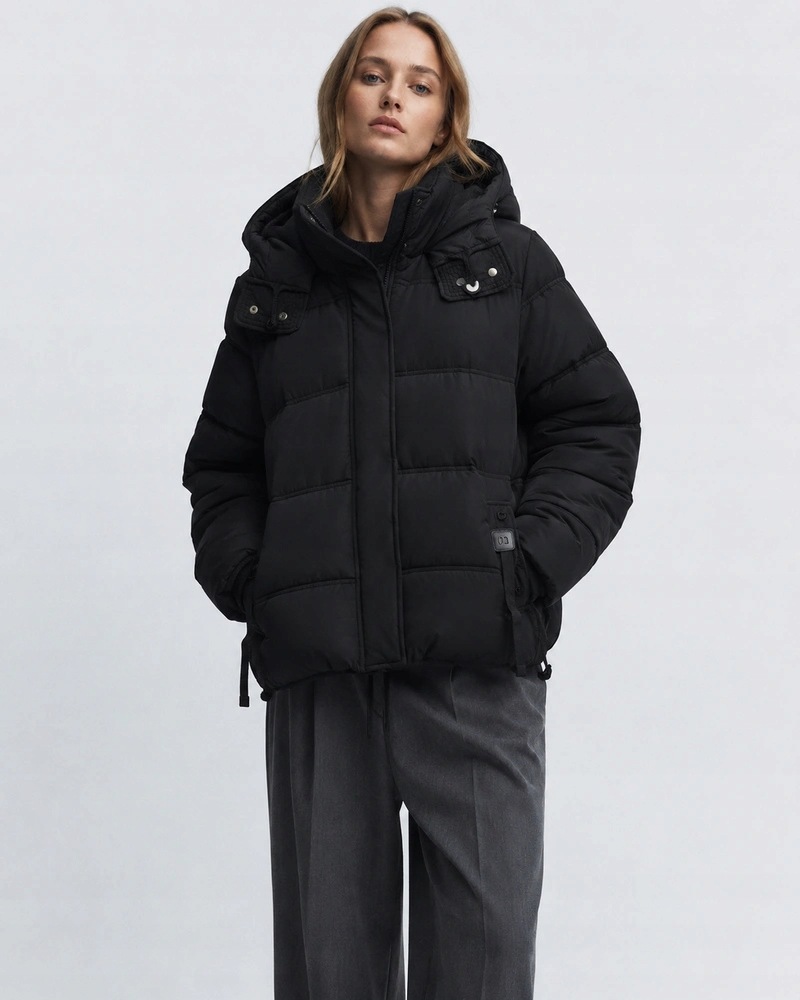 Bunda Puffer KK60713 Černá XXL (44)