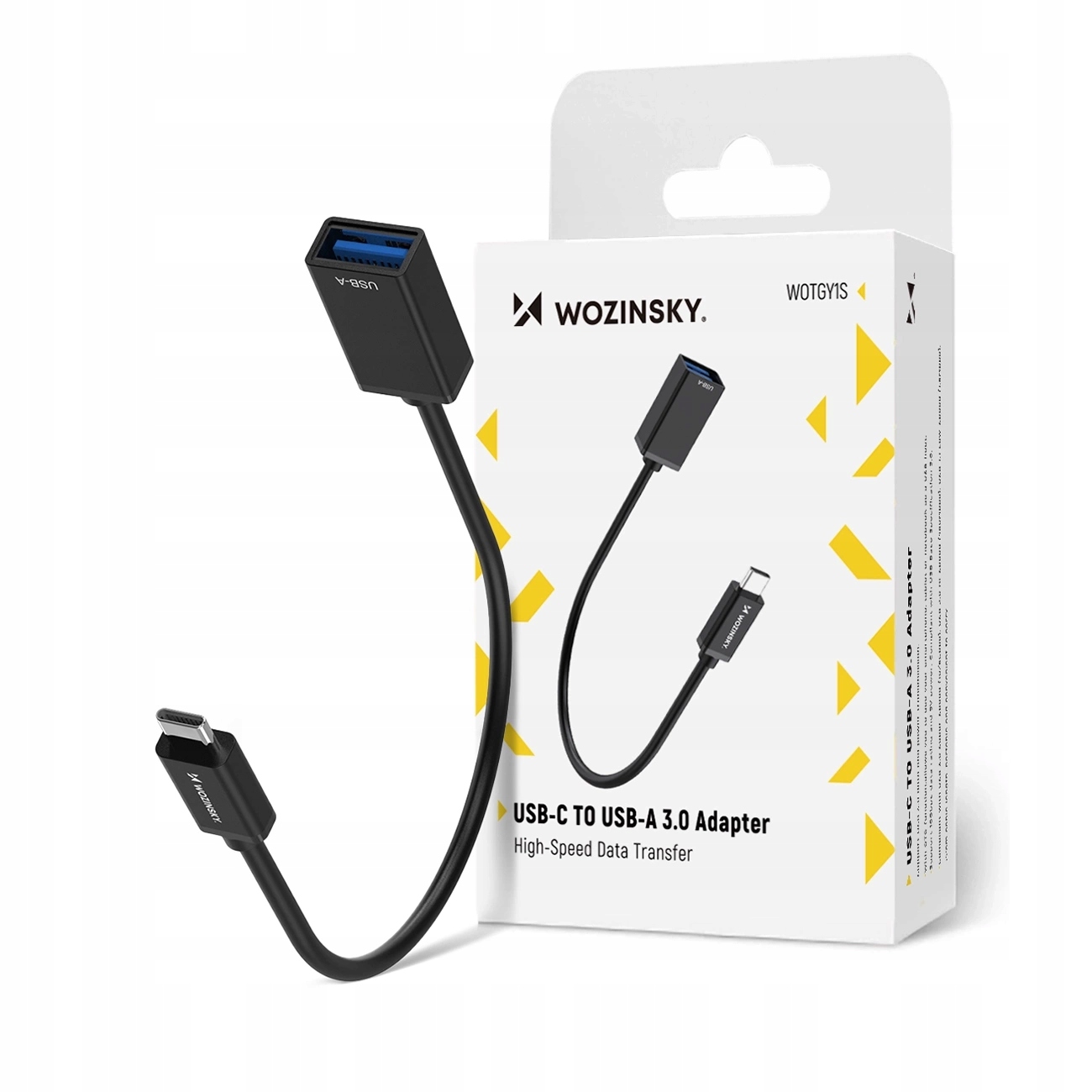 Wozinsky Adapter Usb-c 3.0 Do Usb-a 3.0 Otg Przejściówka Męski Żeńs