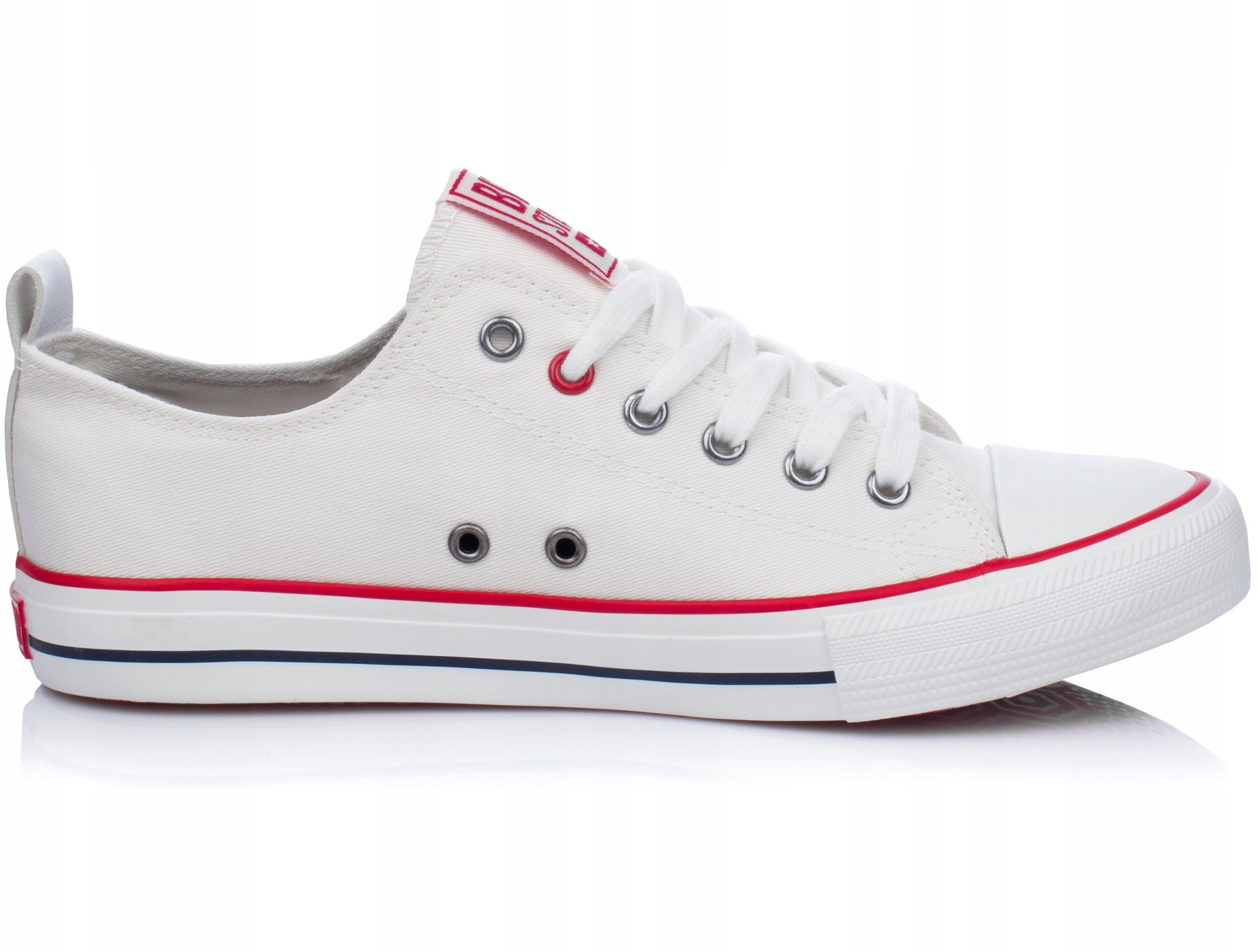 BIG STAR MĘSKIE TRAMPKI NISKIE KLASYCZNE BIAŁE 43 EAN (GTIN) 5905741736278