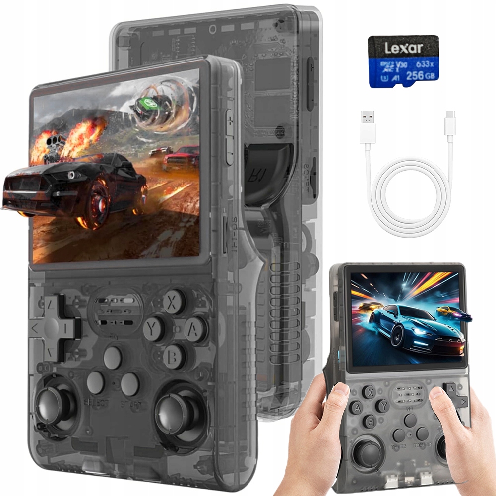 Przenośna Konsola Do Gier Retro R40S Pro 30 000+ Gier 3,5" Ips System Linux