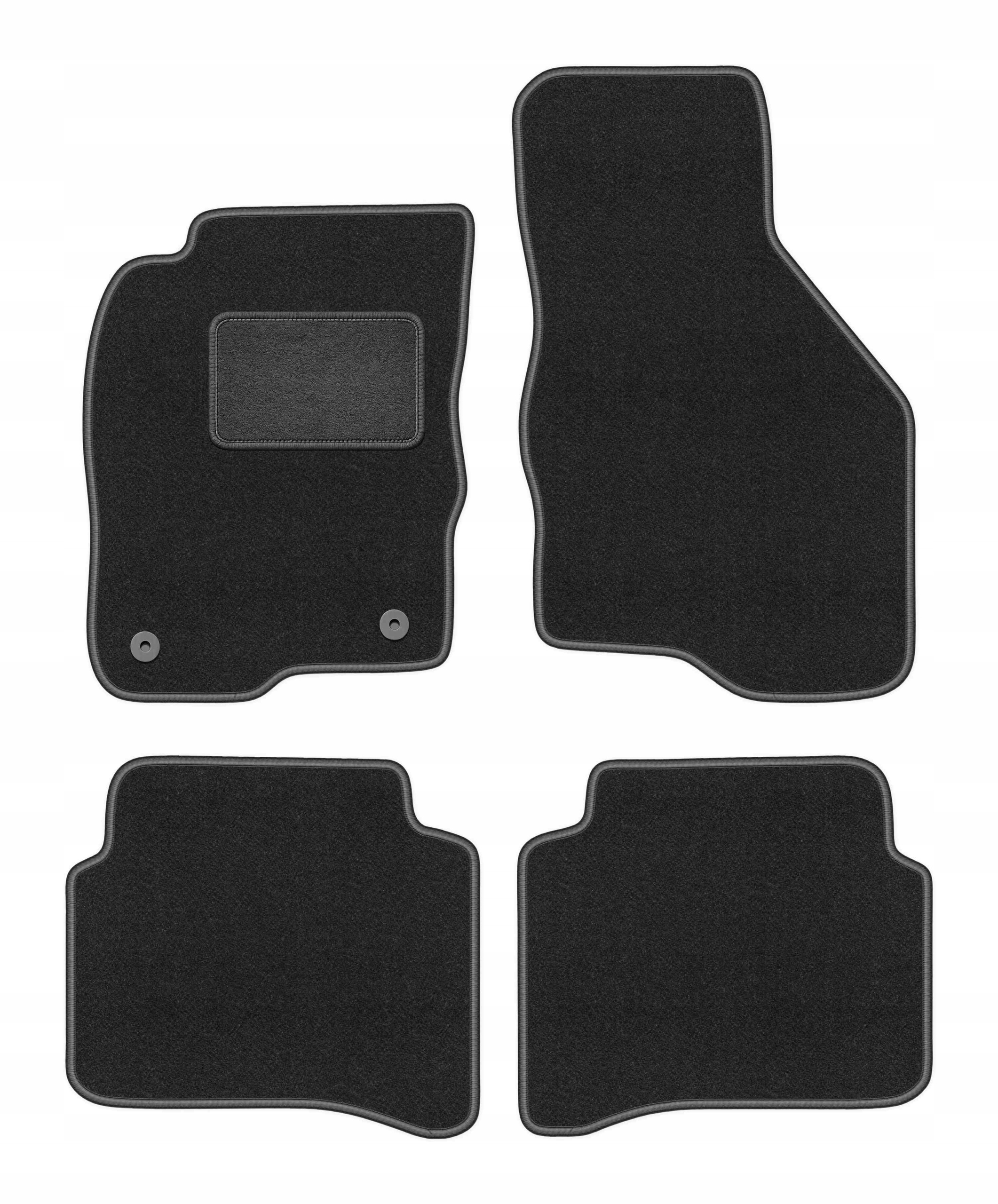 Velurové koberce pro Mitsubishi Galant VIII 1996-2007 komplet Lux grafit