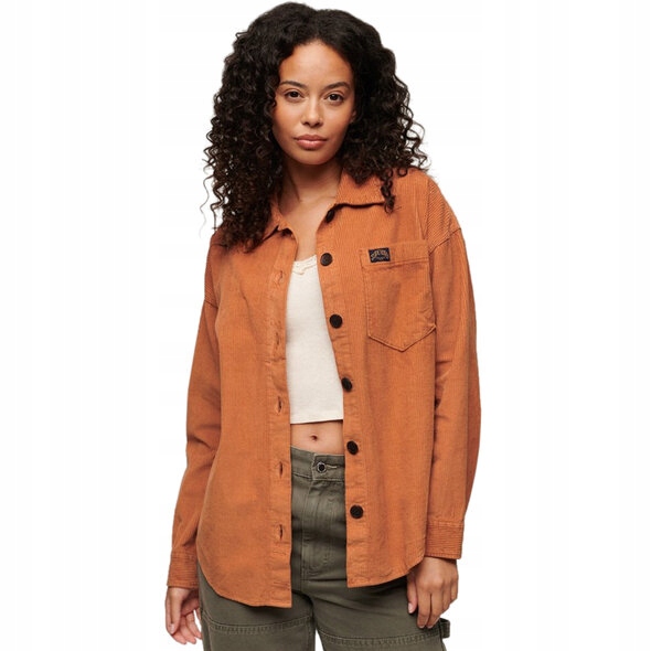 Superdry Hnědá Manšestrová Košile (40)