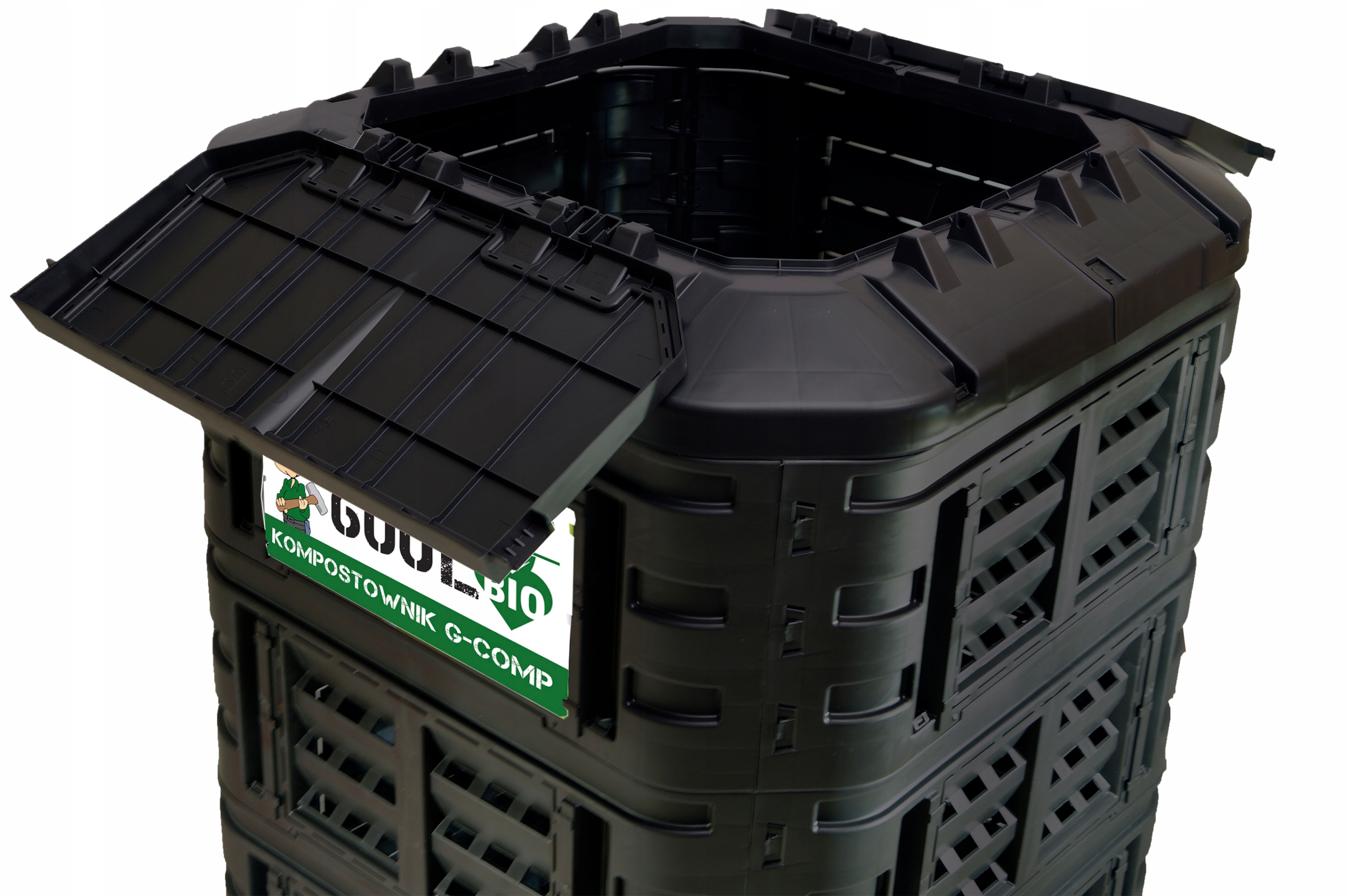 KOMPOSTOWNIK MODUŁOWY 600L CZARNY G-COMP POLSKI Pojemność 600 l