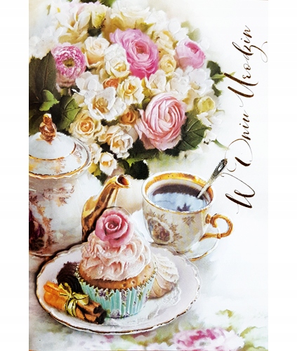 Kartka urodzinowa słodka urocza z życzeniami Prezent na urodziny M503