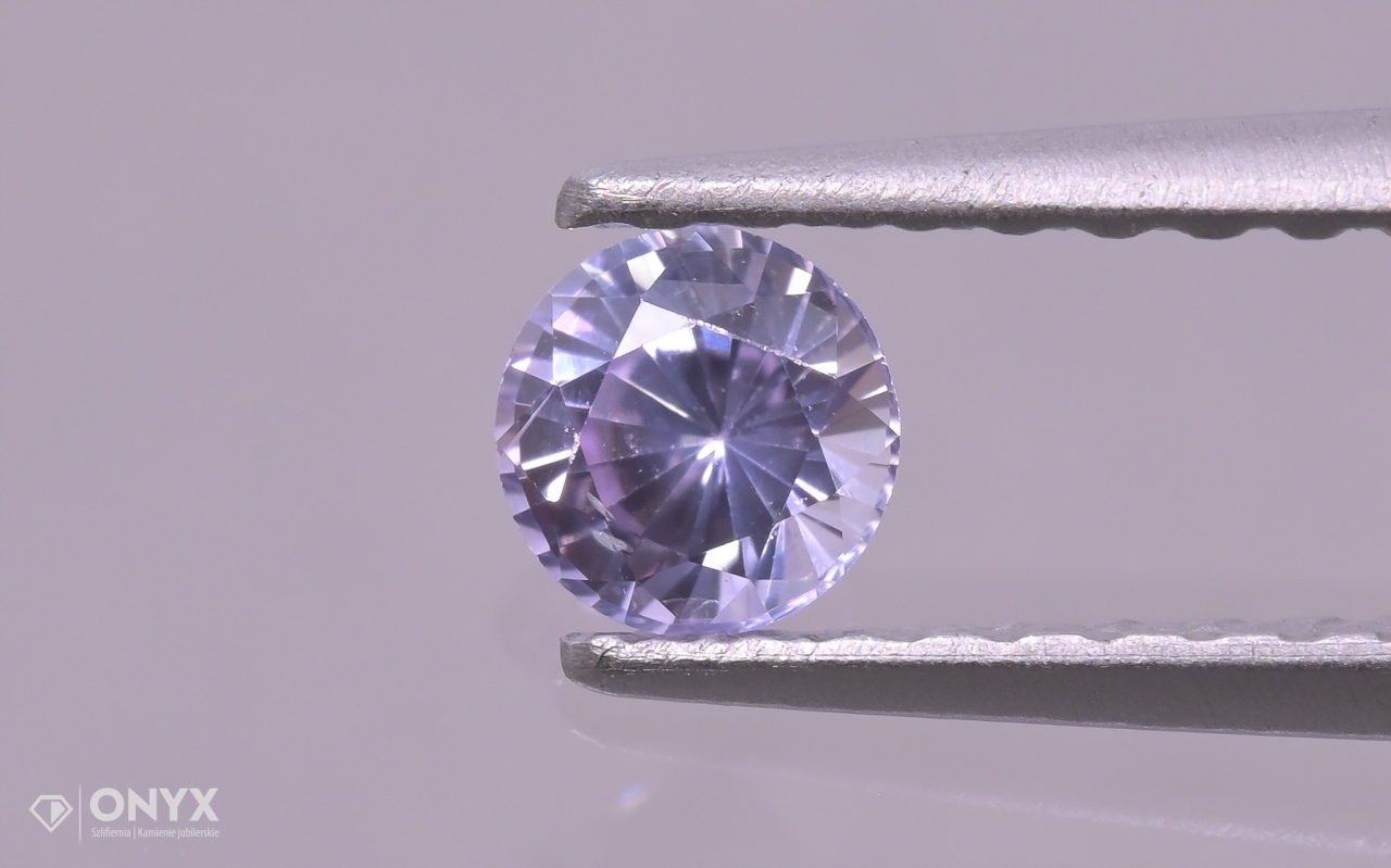 Fazetovaný safír kulatý fi 3,5 mm