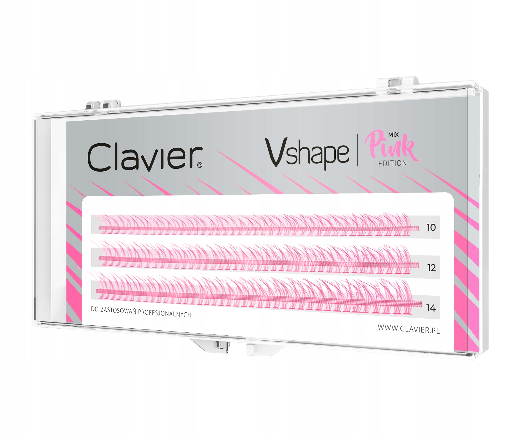 

Kępki Rzęs V shape Colour 10,12,14mm Pink, Mix