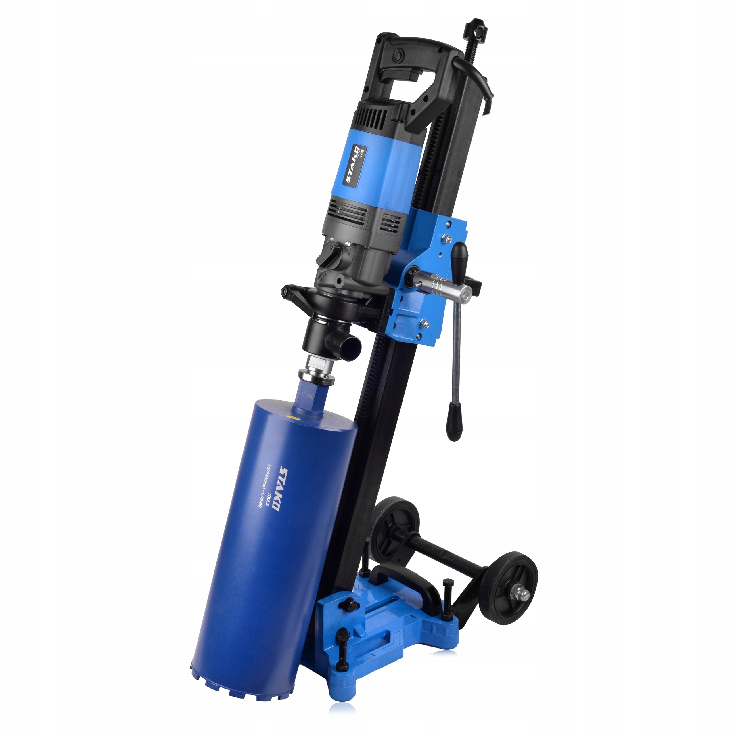 Wiertnica Otwornica Diamentowa Do Betonu 2300W Mikroudar Fi 202 MM Statyw