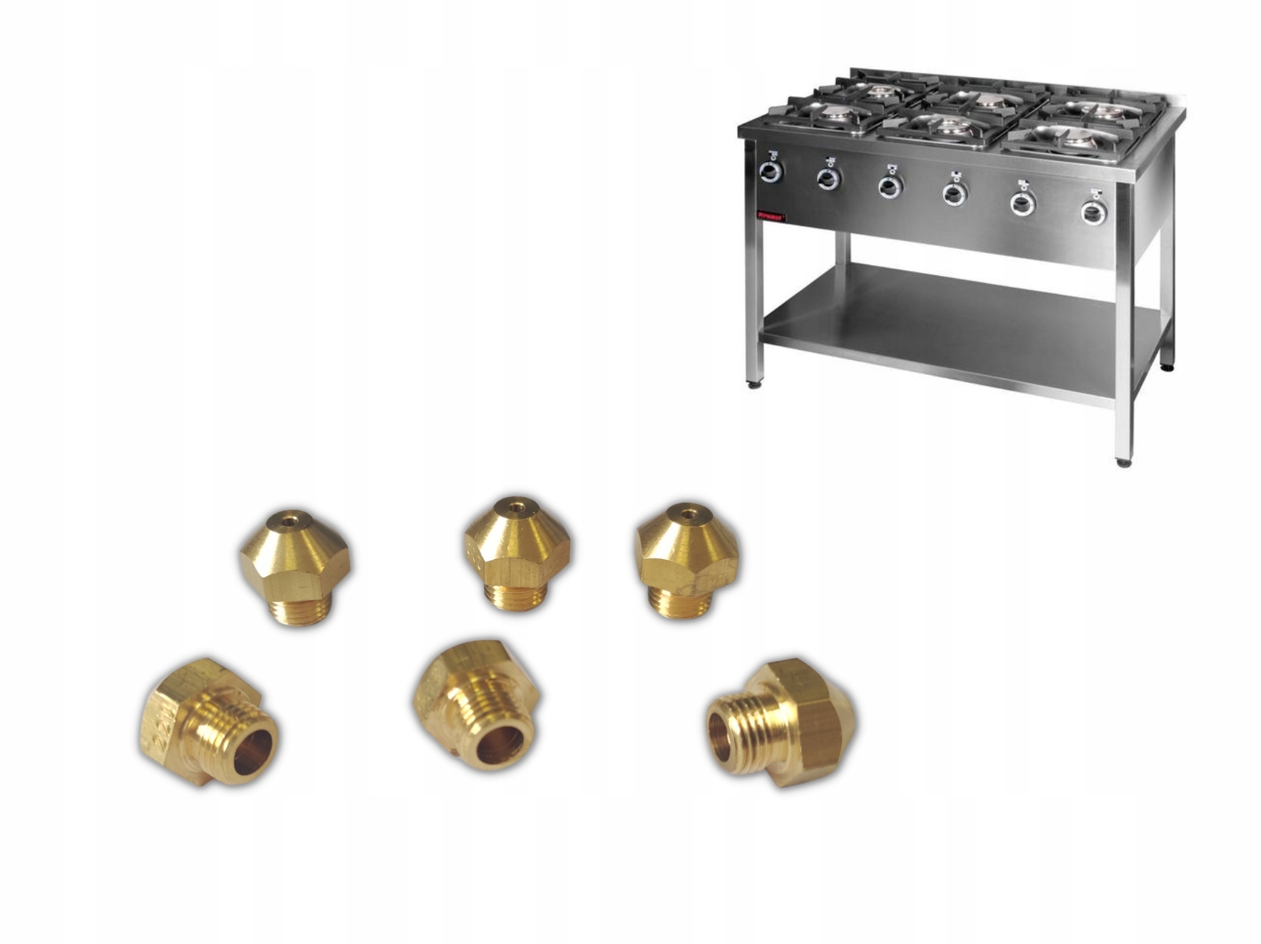 Dysze do kuchni Kromet (3× 4,5kW 3× 7,5kW)