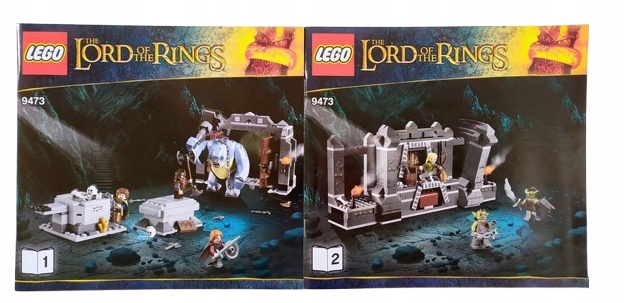 LEGO INSTRUKCJA + NAKLEJKI The Hobbit The Mines of Moria 9473 2012r. Marka LEGO