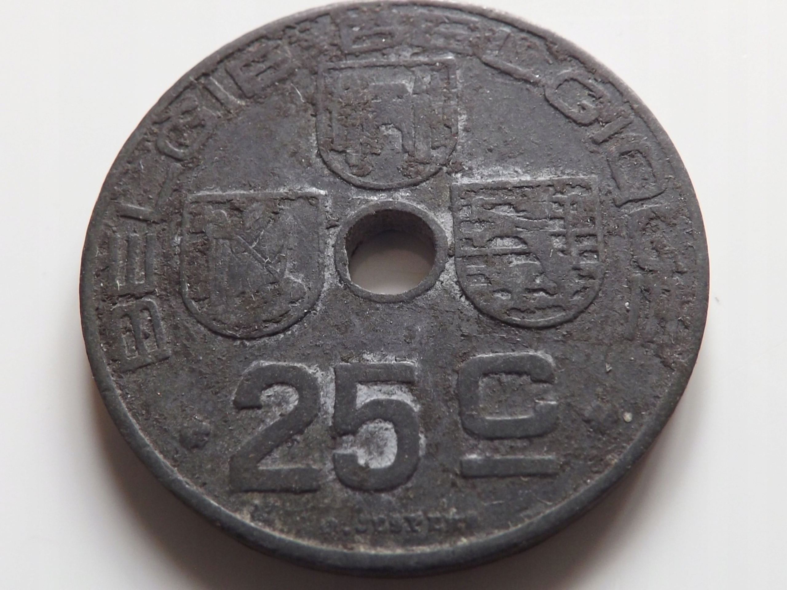Belgia 25 Centymów 1944 * Cynk * st. 3