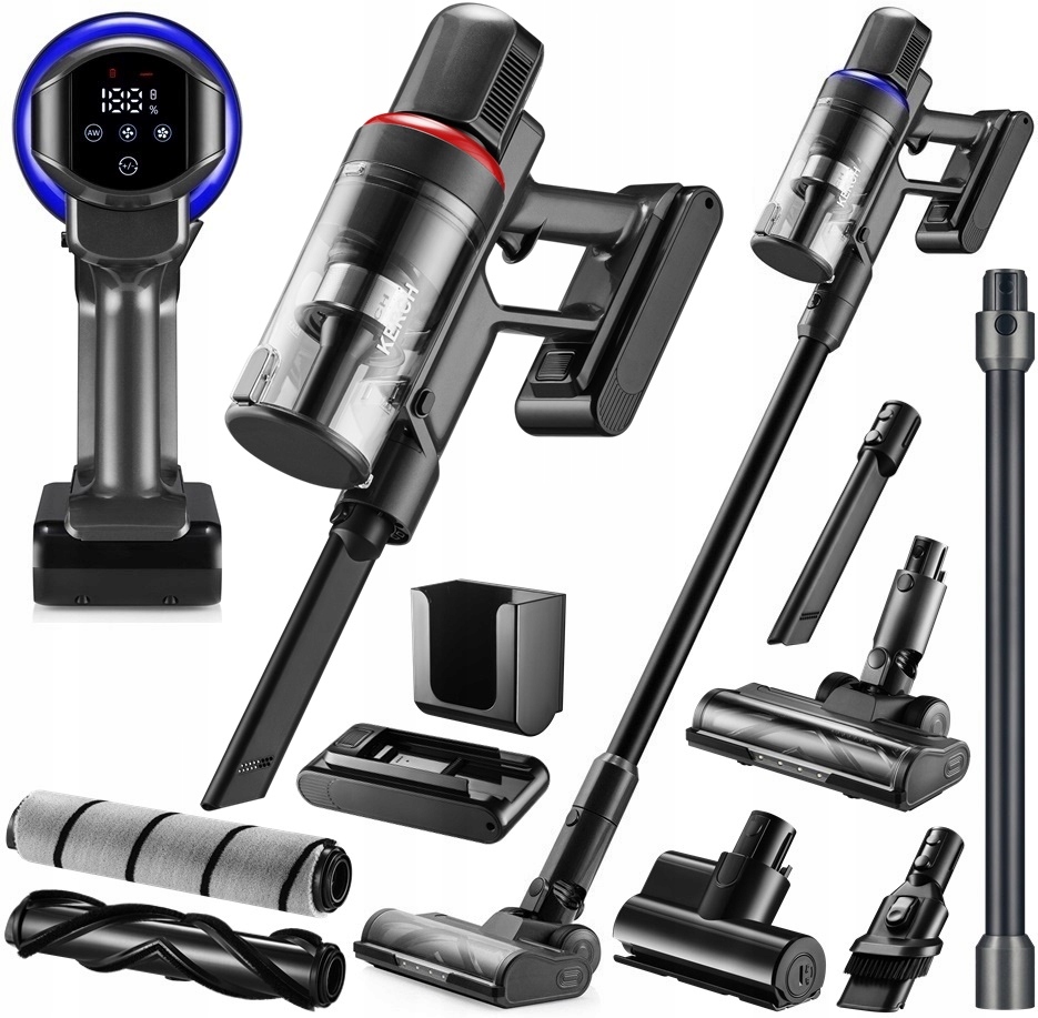 Odkurzacz Bezprzewodowy Pionowy Akumulatorowy Bezworkowy Santi Pro 600W