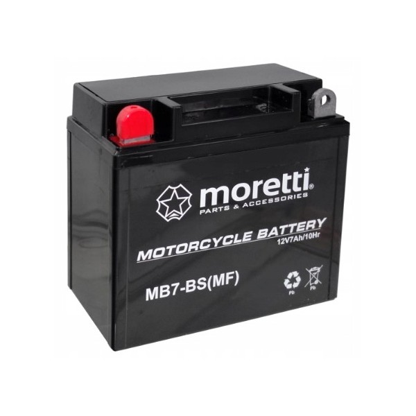 

Akumulator Moretti MB7-BS 12N7-4A 12V 7Ah 70A Agm