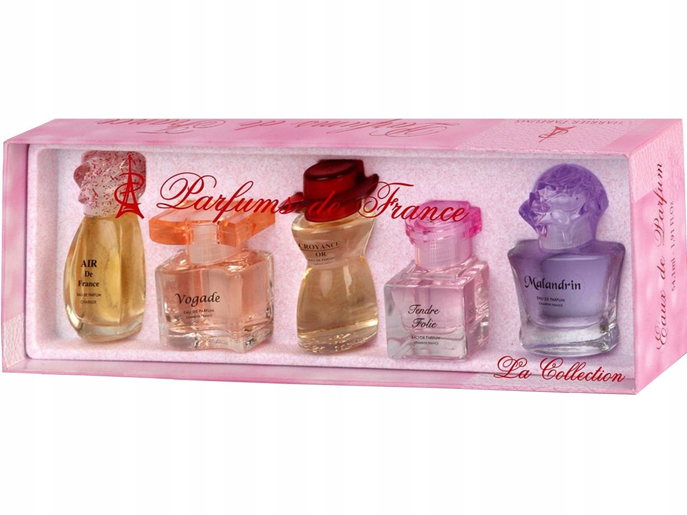 Zestaw wód perfumowanych Edp 54,1 ml Charrier Parfums La Collection 5 sztuk