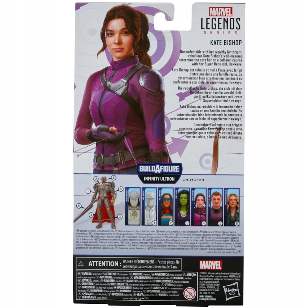 MARVEL LEGENDS RUCHOMA FIGURKA KATE BISHOP 17cm Wiek dziecka 4 lata +