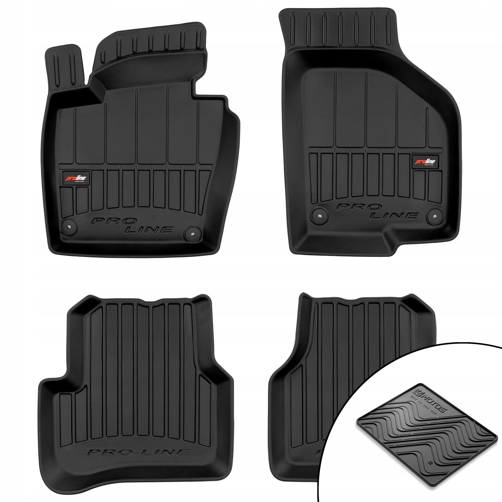 3D gumové koberce Volkswagen Passat CC 2008-2012 rohož bonus