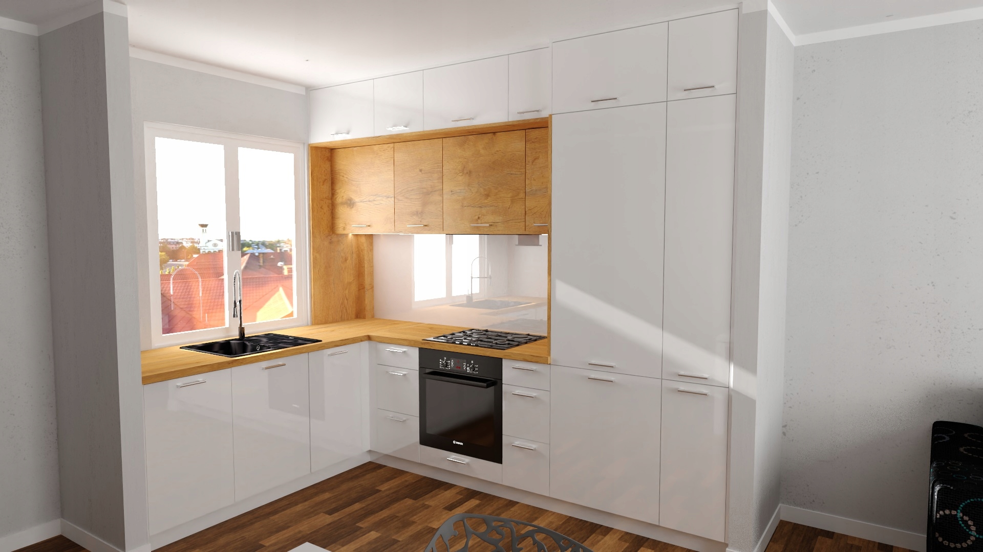 AKSEL BASIC biały połysk b_S60_2F szafka kuchenna stojąca Kolor frontów biały