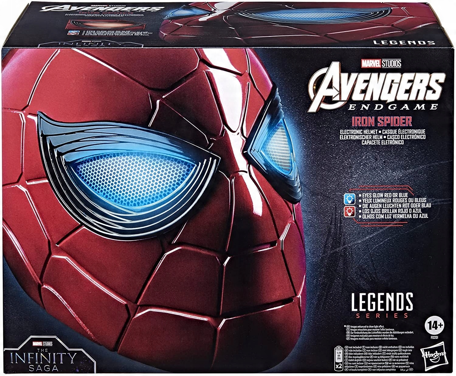 

Hełm Iron Spiderman Światło Marvel Black Series