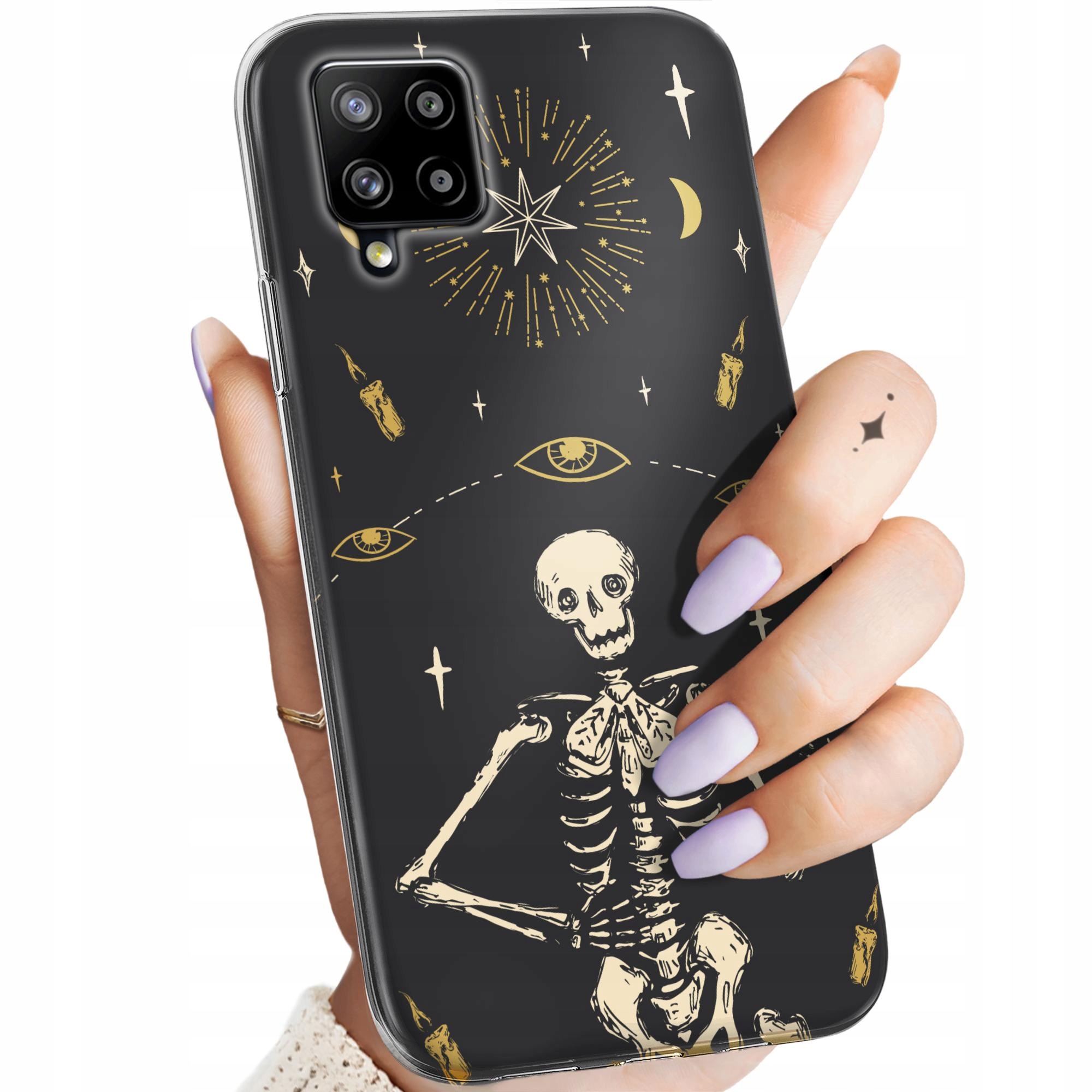 Etui Do Samsung A42 5G Czaszka Szkielety Memento Mori Gotyk Obudowa