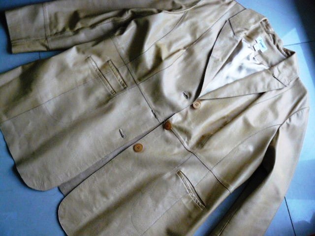 YUPPIE kurtka skóra naturalna PŁASZCZ 22 48 50 beż Marka inna