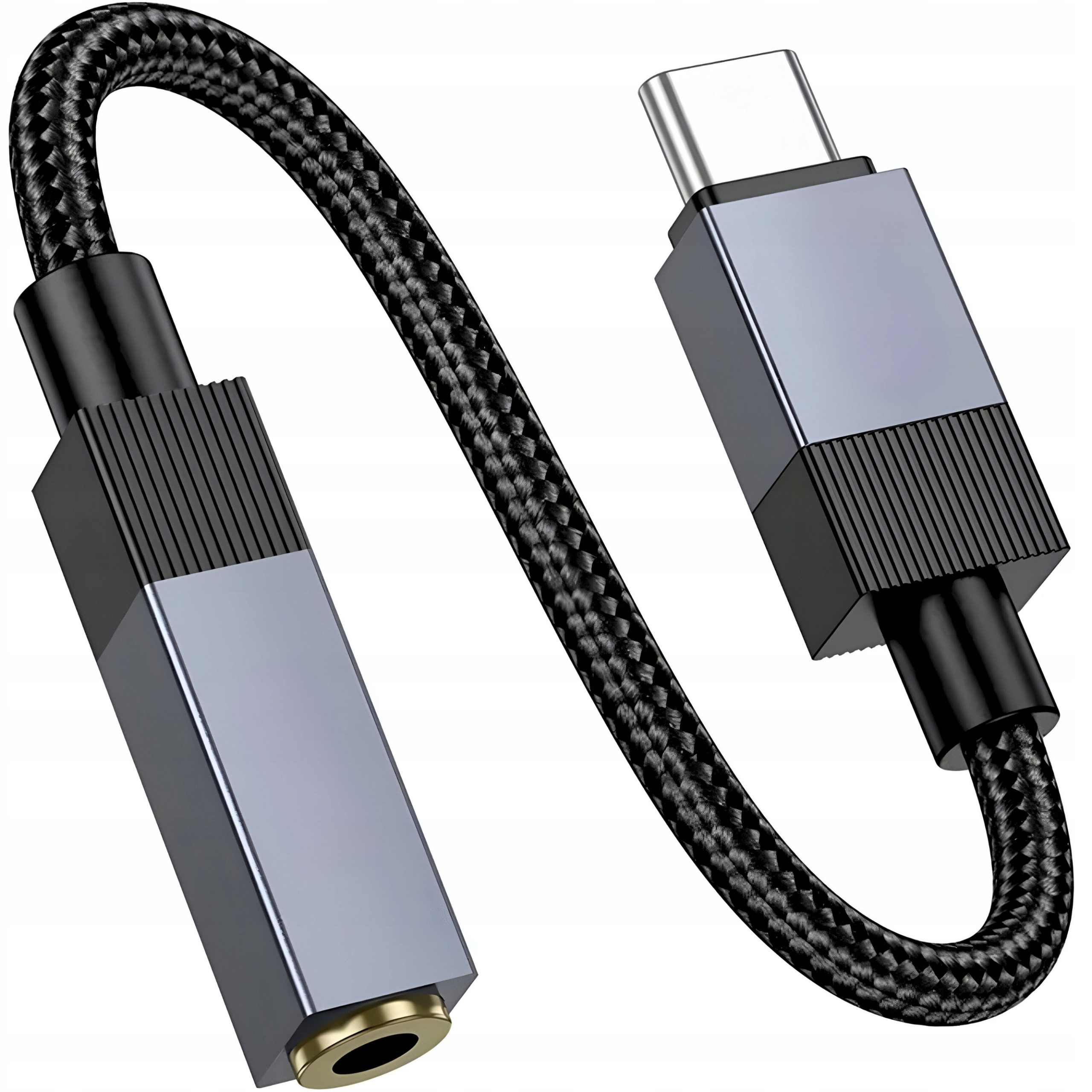 Kabel Usb-c Typu C do Mini Jack 3,5MM Dac Aux Przewód Przejściówka 15 cm