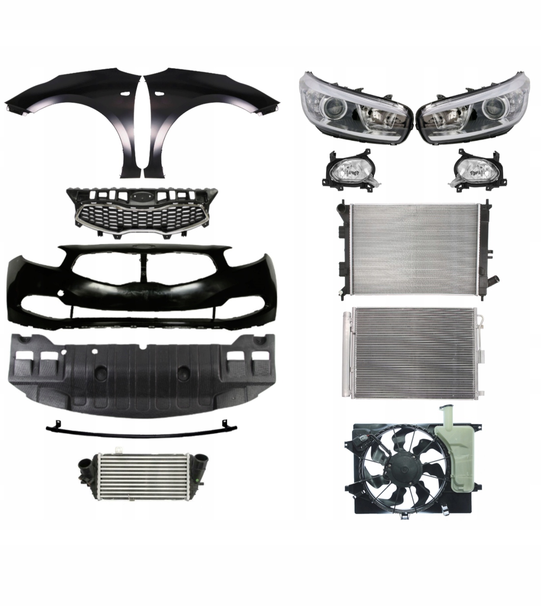 Kia Ceed 12-15 Zderzak Błotnik Lampa Atrapa 1418 za 5500 zł z Września ...