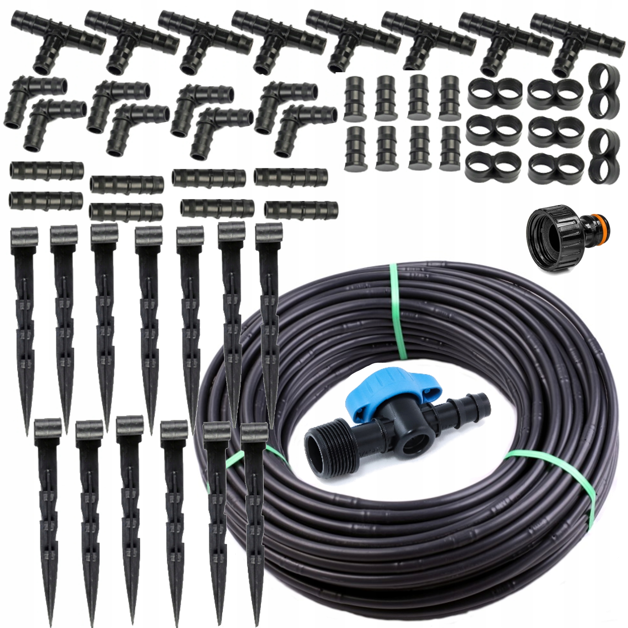 

Linia kroplująca 100m z kompensacja 37 akcesoriów