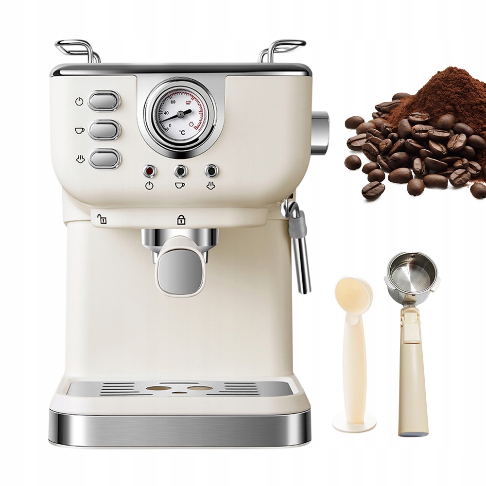 Espresso Kávovar Cappuccino 1.5 L S Vysokým Tlakem, Poloautomatický