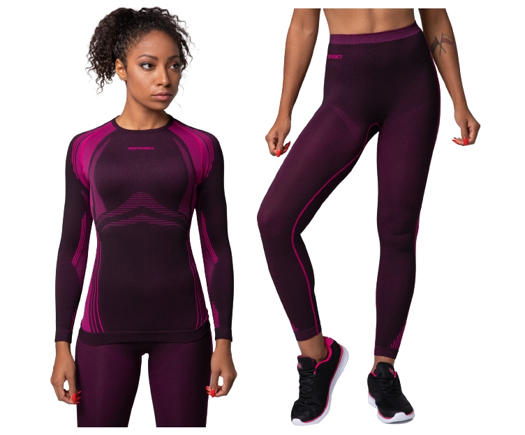 SPAIO BIELIZNA DAMSKA POWERFUL BLACK/FUXIA XL