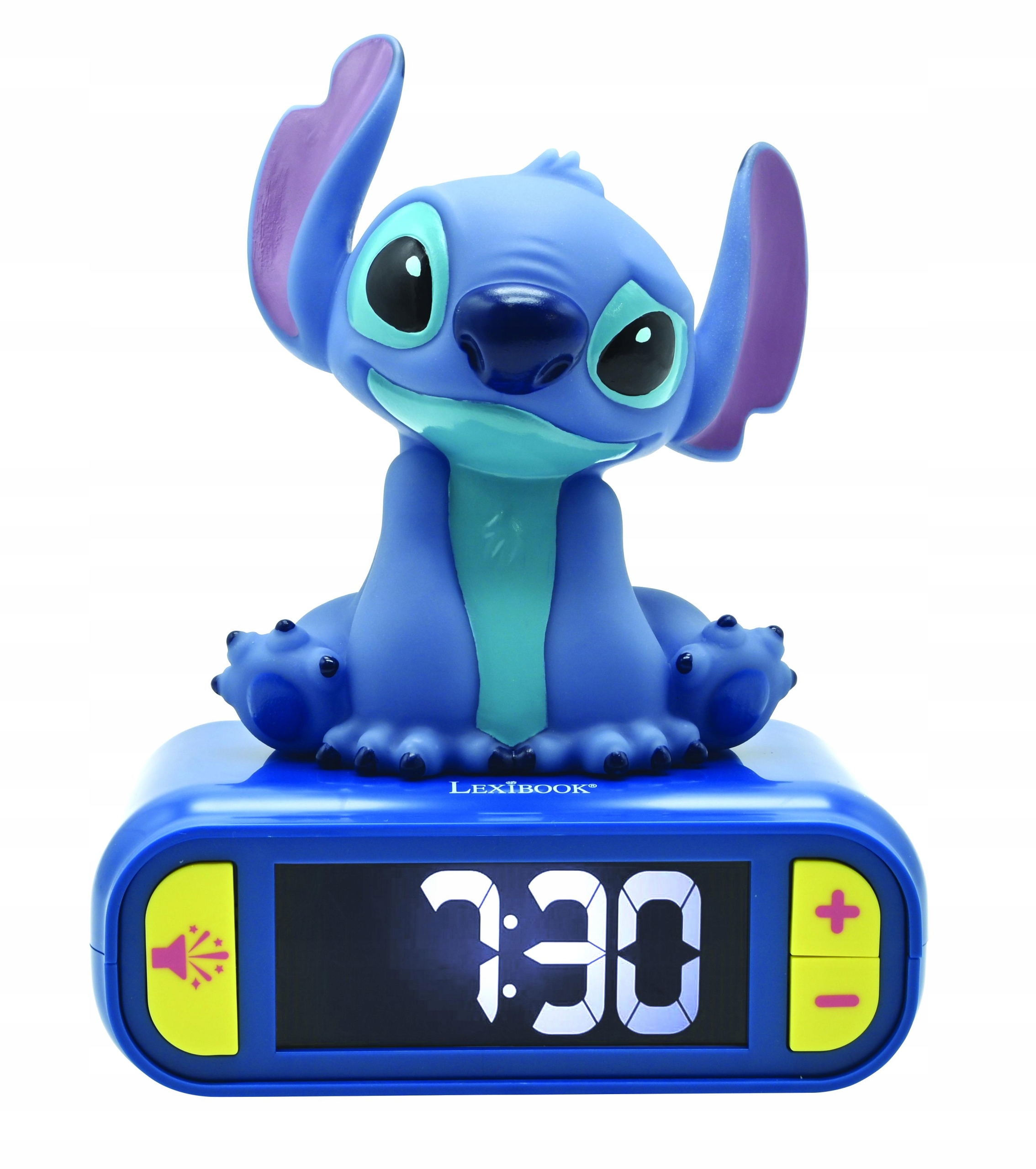 Cyfrowy budzik z lampką nocną 3D Disney Stitch i efektami dźwiękowymi