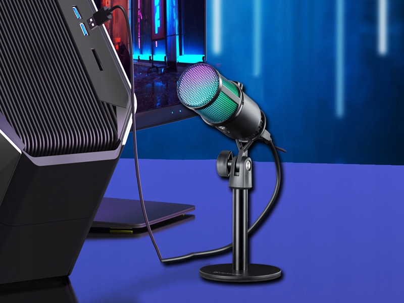 MIKROFON DEFENDER GLOW GMC 400 RGB STREAMING — 14