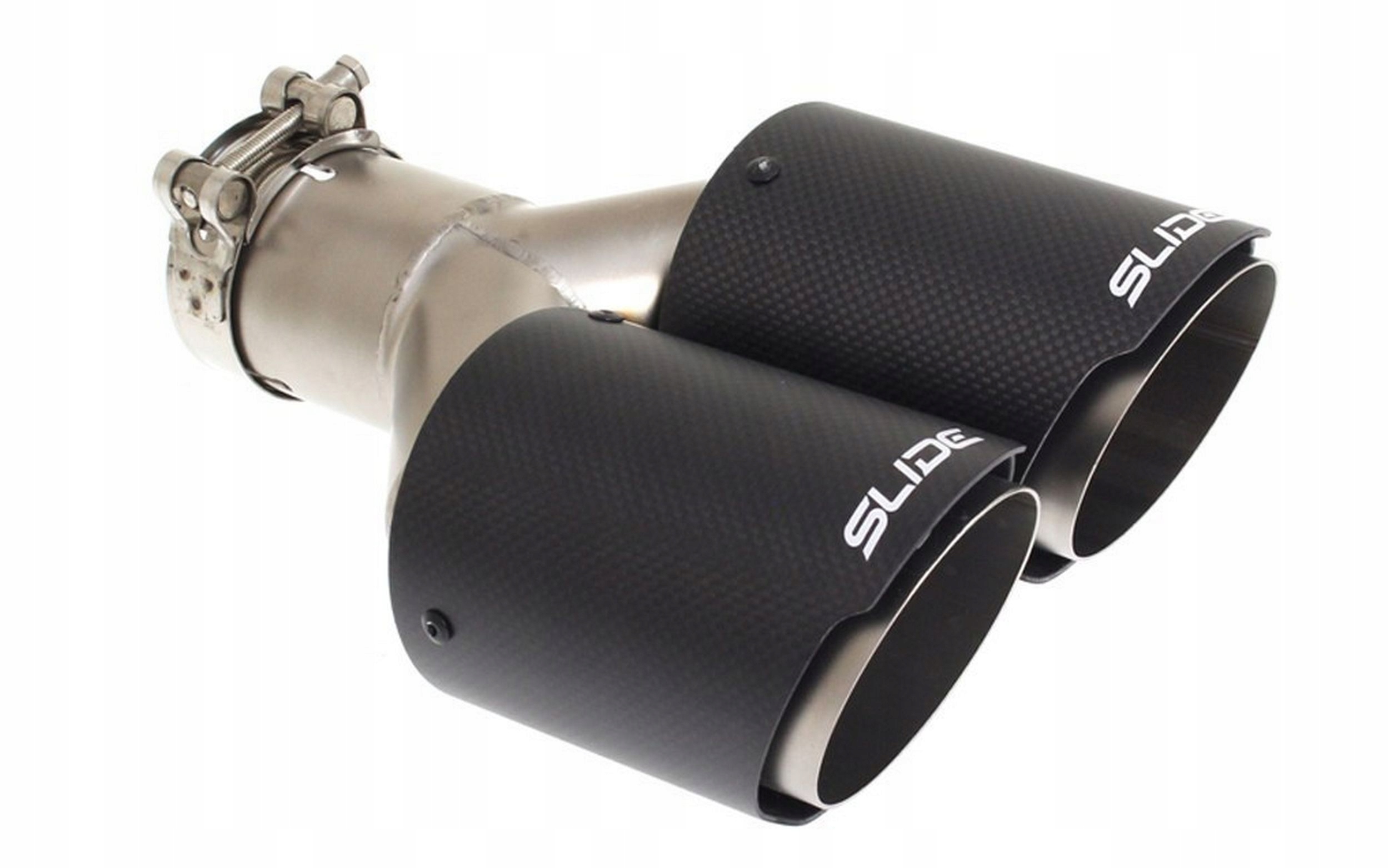 Глушитель наконечник 2X101 мм монтаж 76 мм слайд