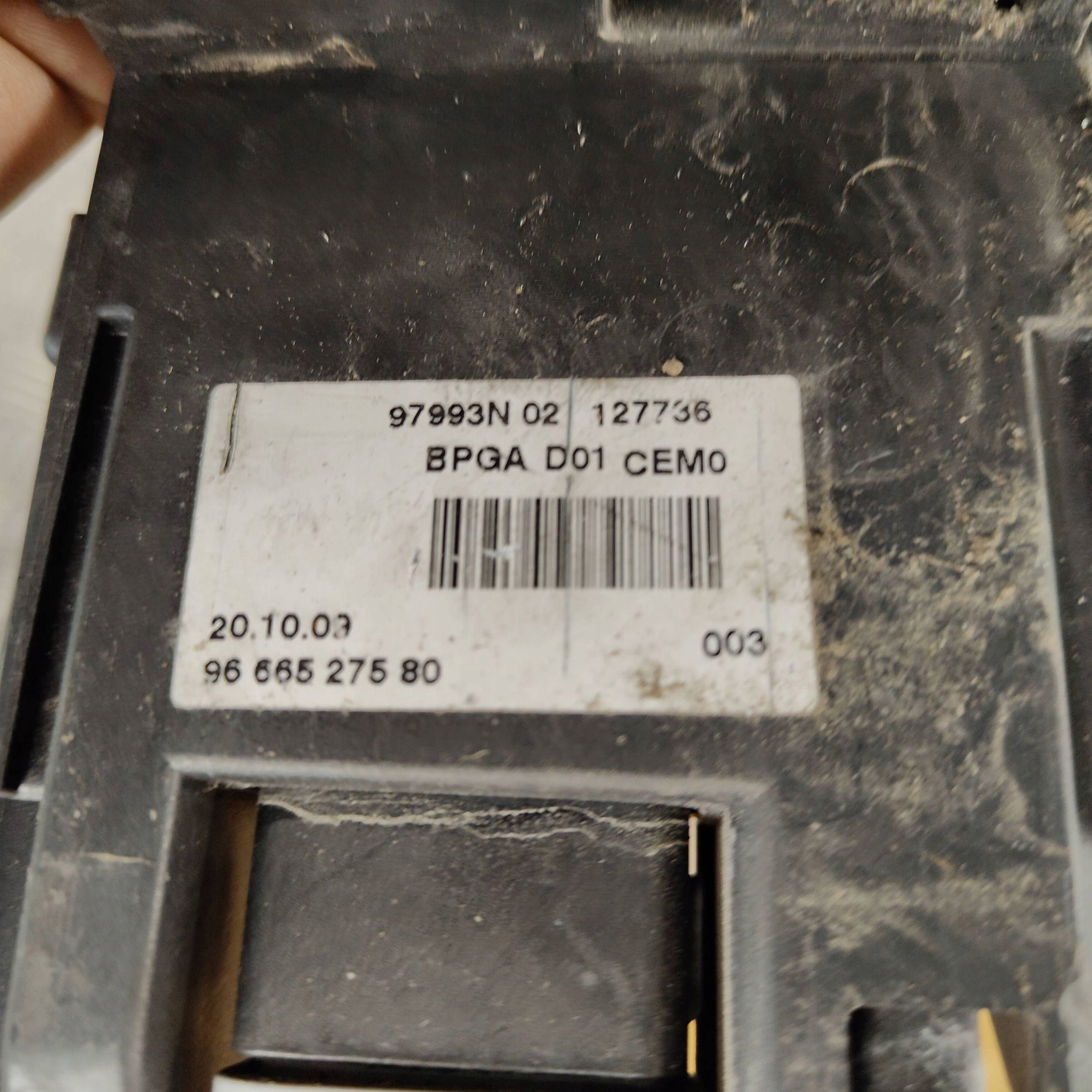 modulo Controllo akumulatorem Citroen PEUGEOT 9666527580