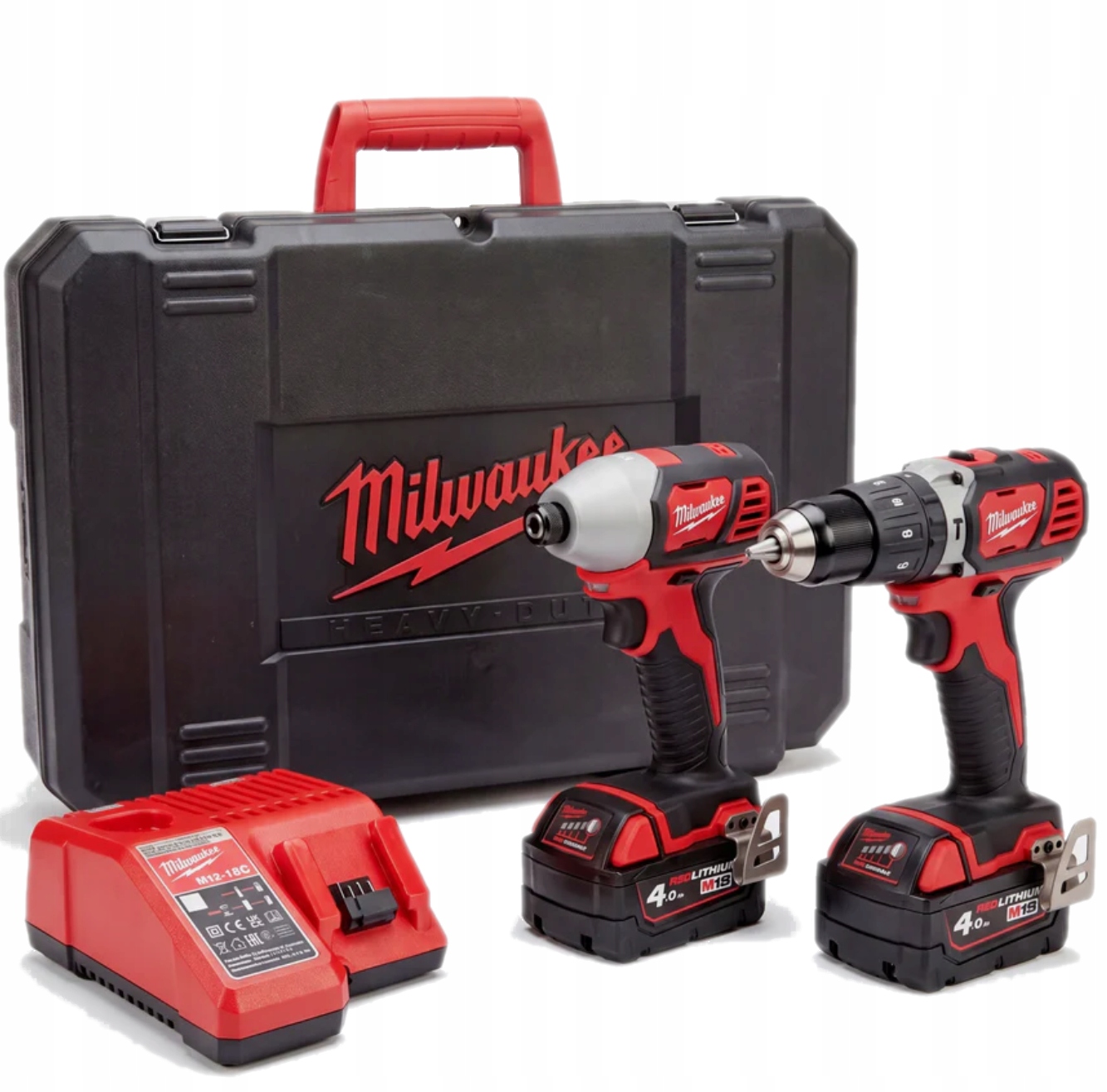 Zestaw narzędzi Milwaukee M18 BPP2C-402C Aku 18V (2x 4.0 Ah) 4933443552