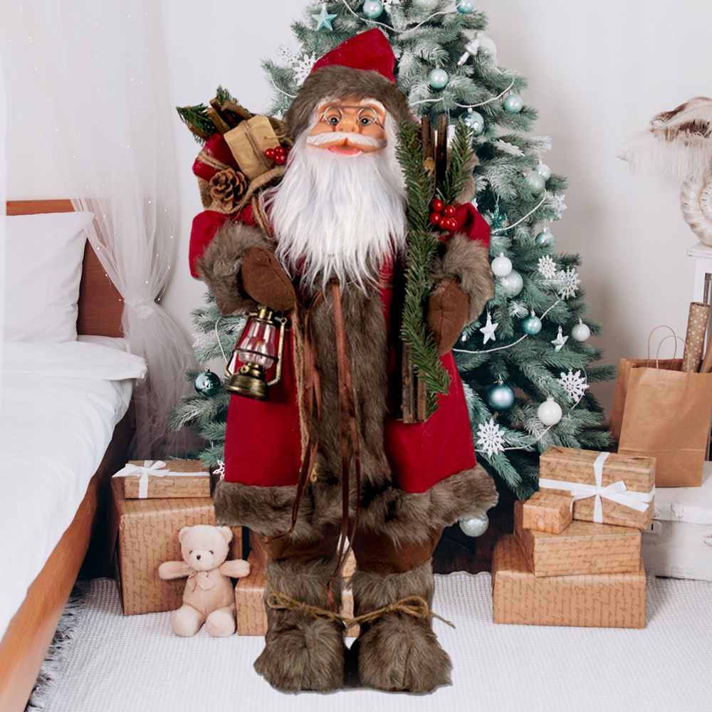 DUŻY MIKOŁAJ FIGURKA OZDOBA ŚWIĄTECZNA 100 cm Marka SD