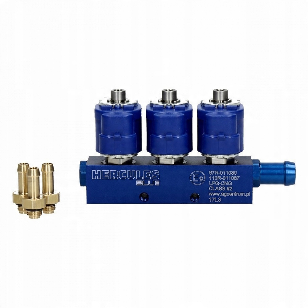

Listwa Wtryskowa Lpg Hercules Blue 3CYL. Dysze