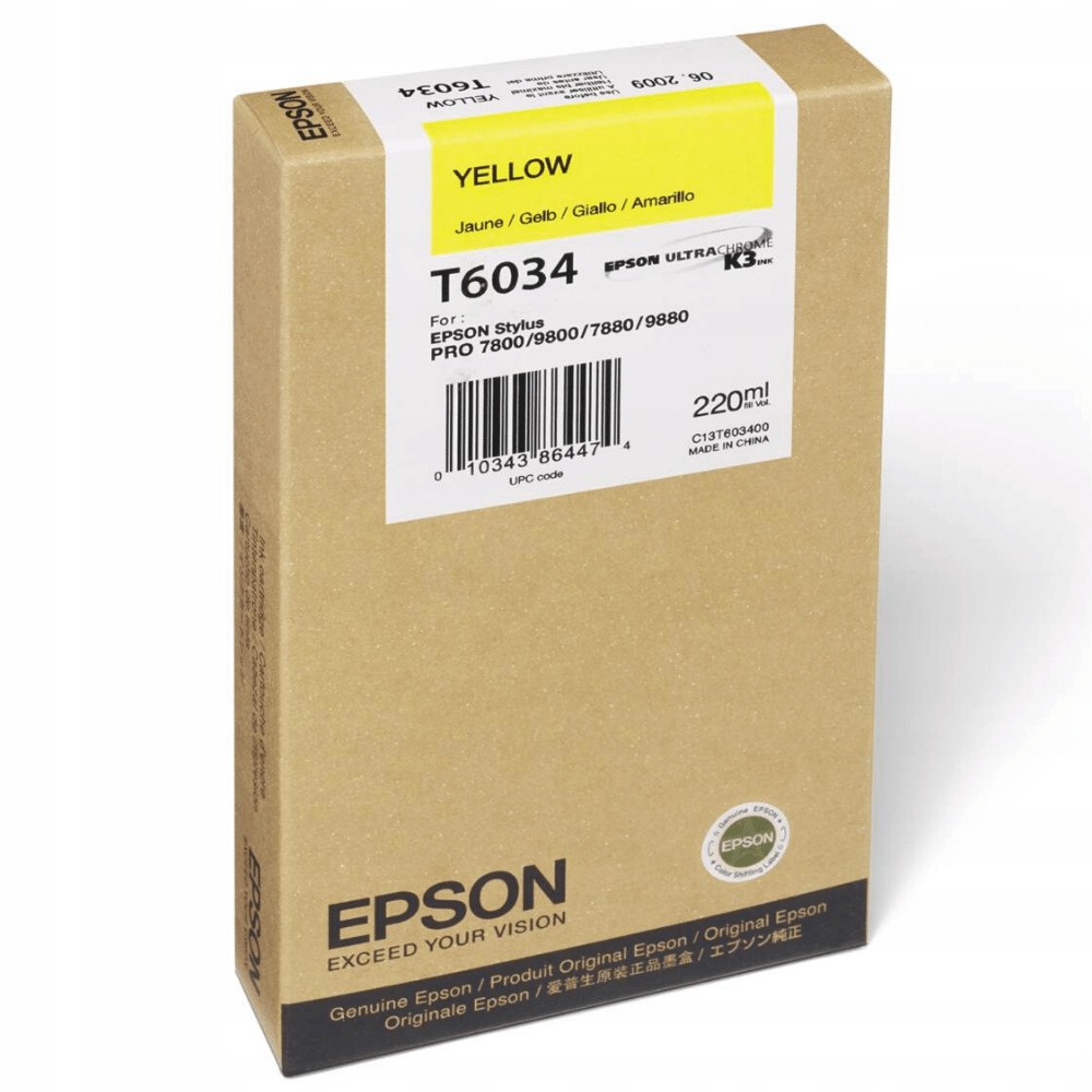 Originálny atrament Epson T6034 C13T603400 žltý (yellow)
