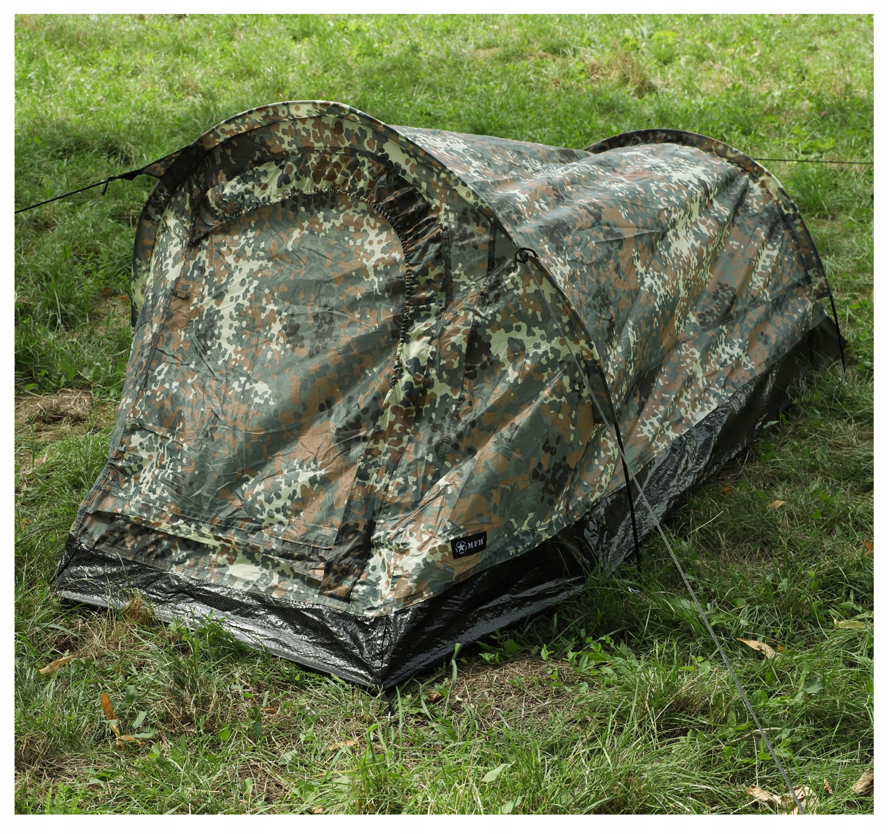 MFH NAMIOT TUNELOWY NORKA 1 Osobowy Flecktarn + Gratis Marka MFH