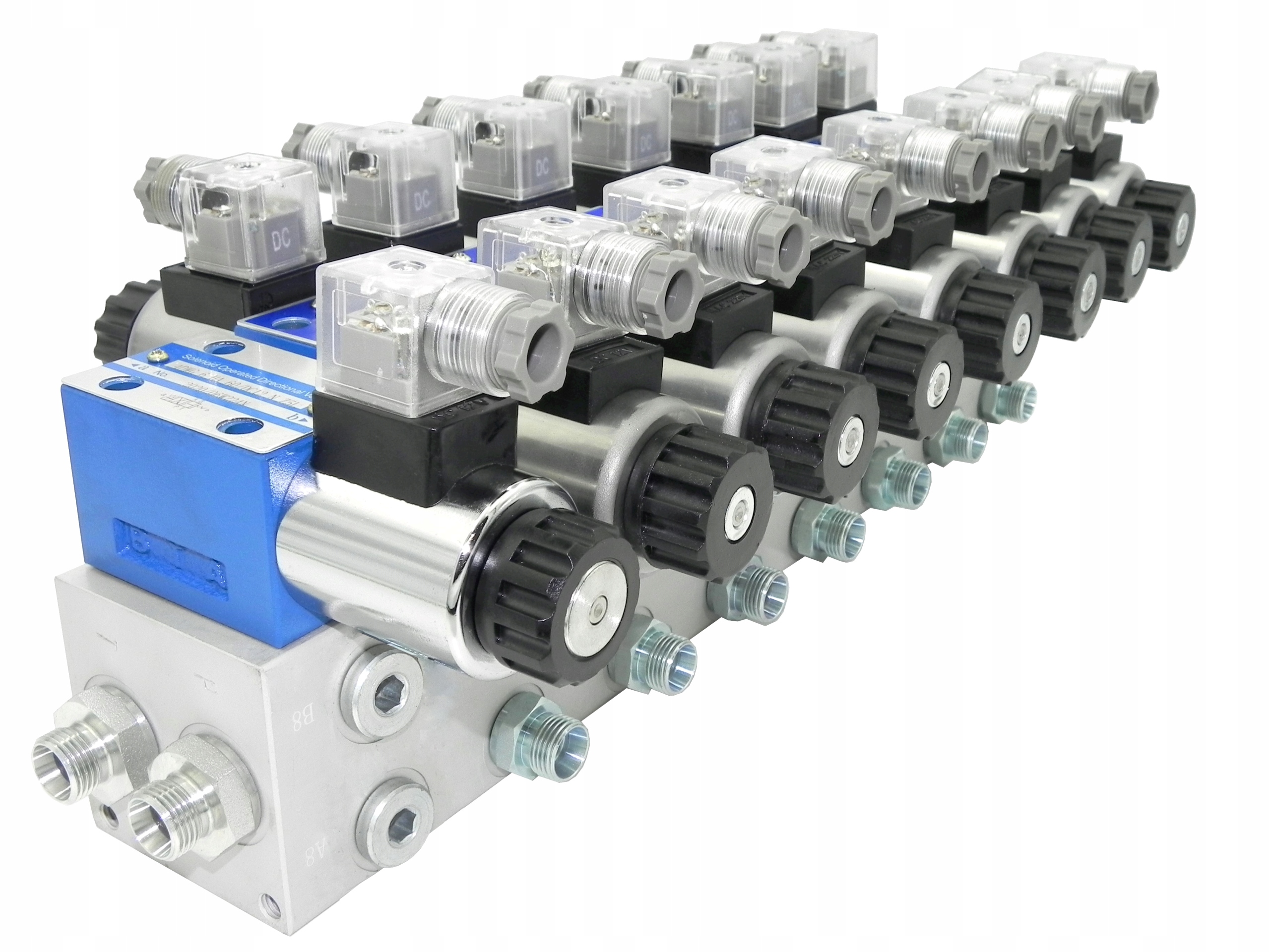 Hydraulický Rozdělovač Cetop 7 Sekcí 12V Odbřemenění