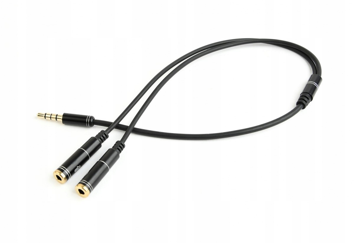 Adapter 4-PIN Mini Jack 3,5mm Mikrofon+słuchawki