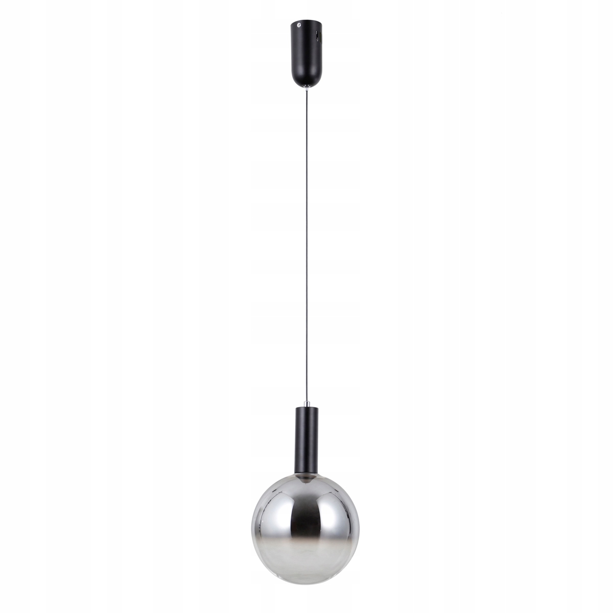 Závěsná lampa černá matná kouřová Ø20 cm Led 5W Strela Italux