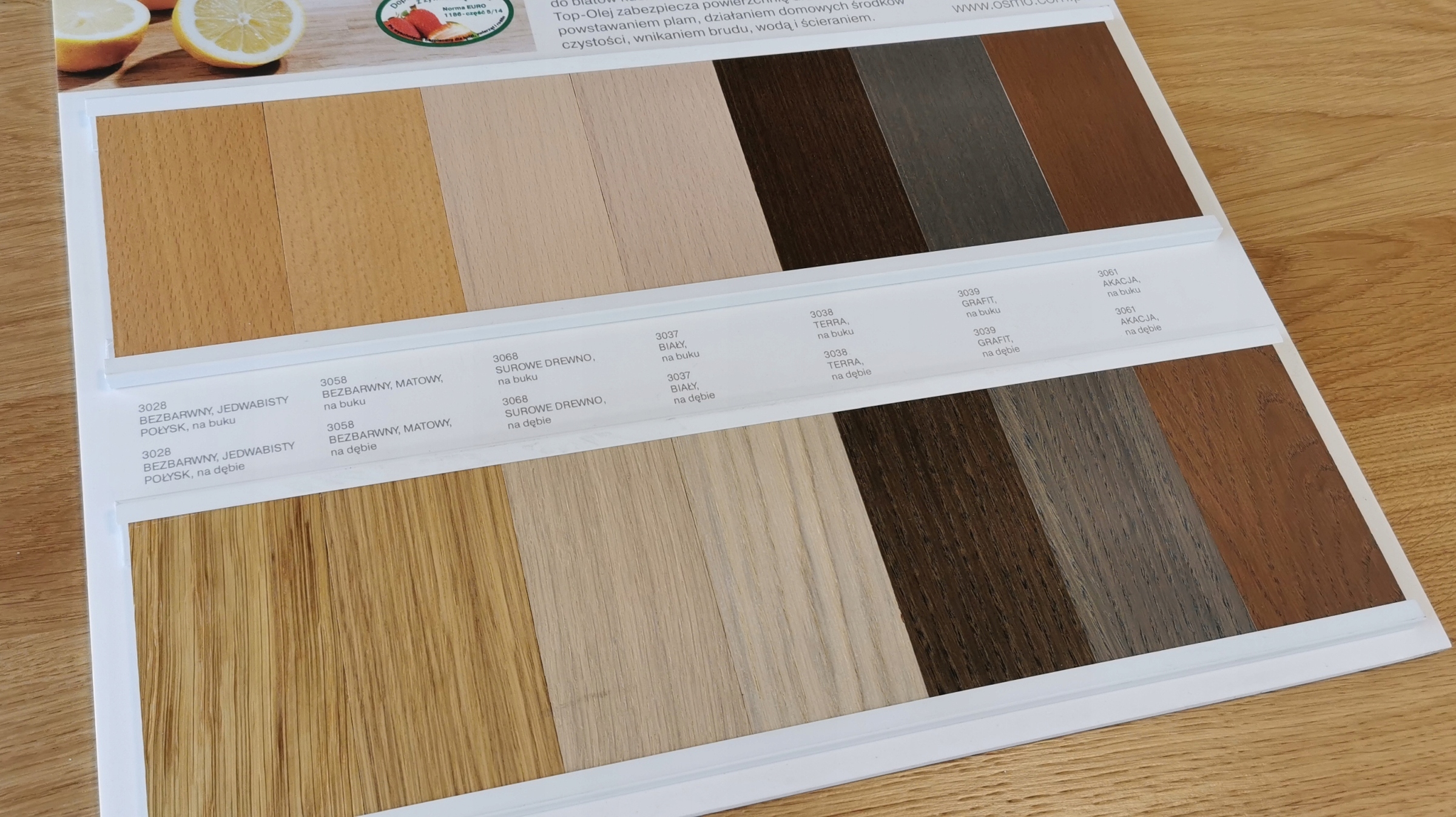 OSMO TOP olej do BLATÓW 3058 + EASY PADS + PĘDZEL Wysokość mebla 1 cm