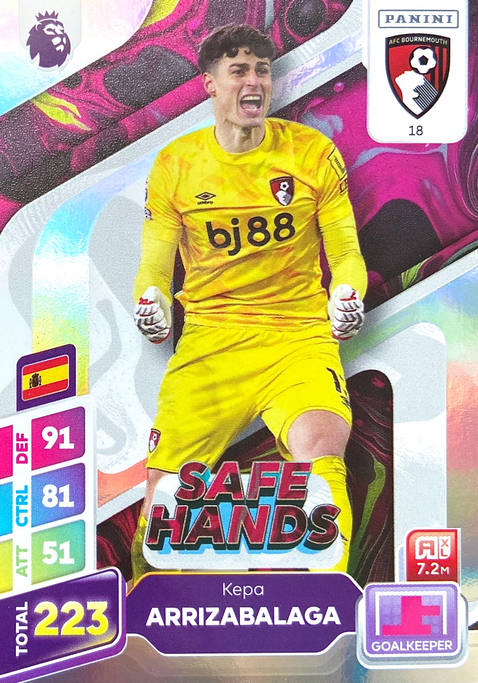 Premier League Plus 2025 Safe Hands 18 Kepa Arrizabalaga Afc Bournemouth