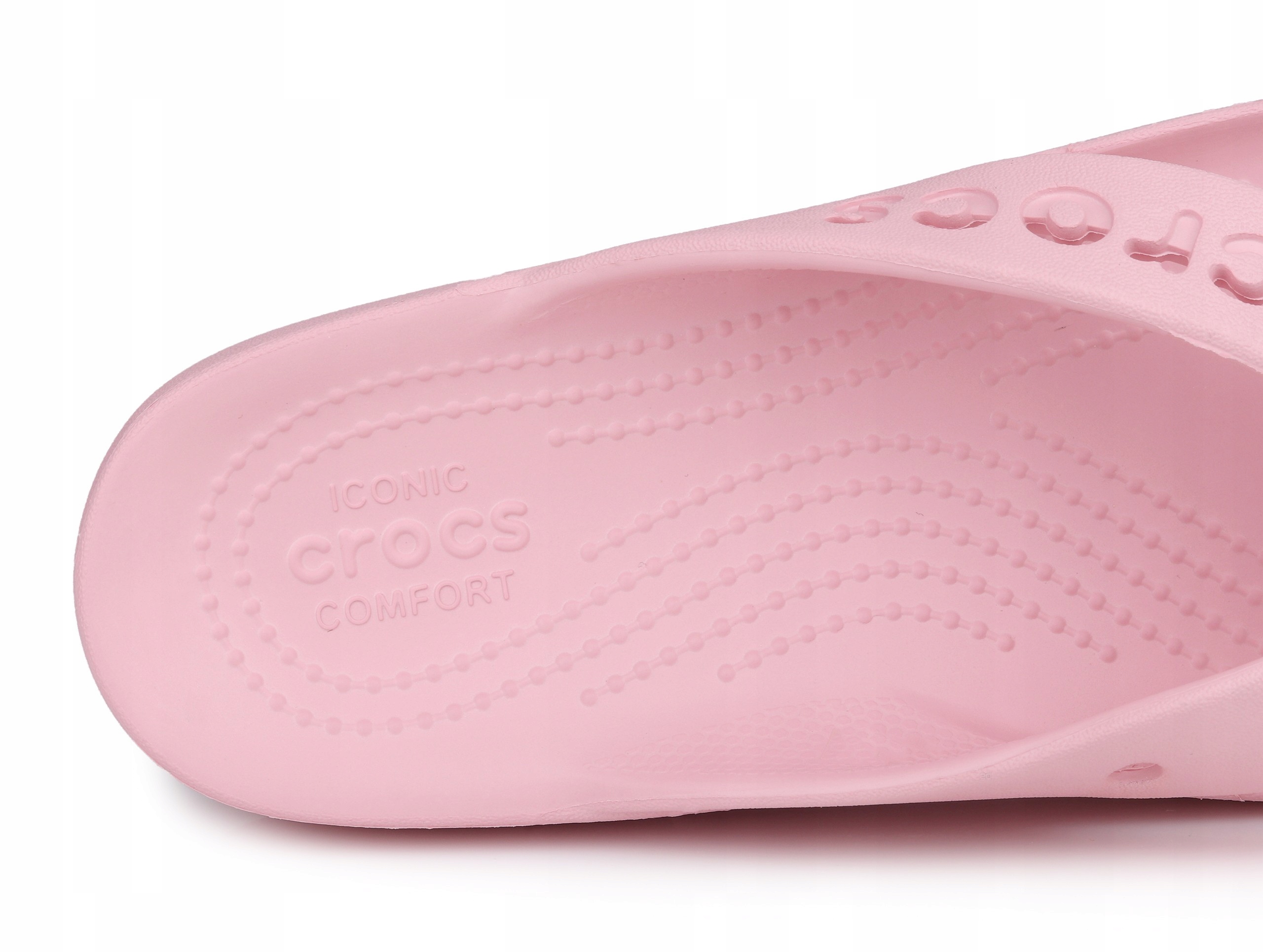 Klapki, japonki, damskie, Crocs BAYA PLATFORM FLIP PINK Model CROCS PLATFORMY NA PLAŻĘ PLAŻOWE PLATFORMA