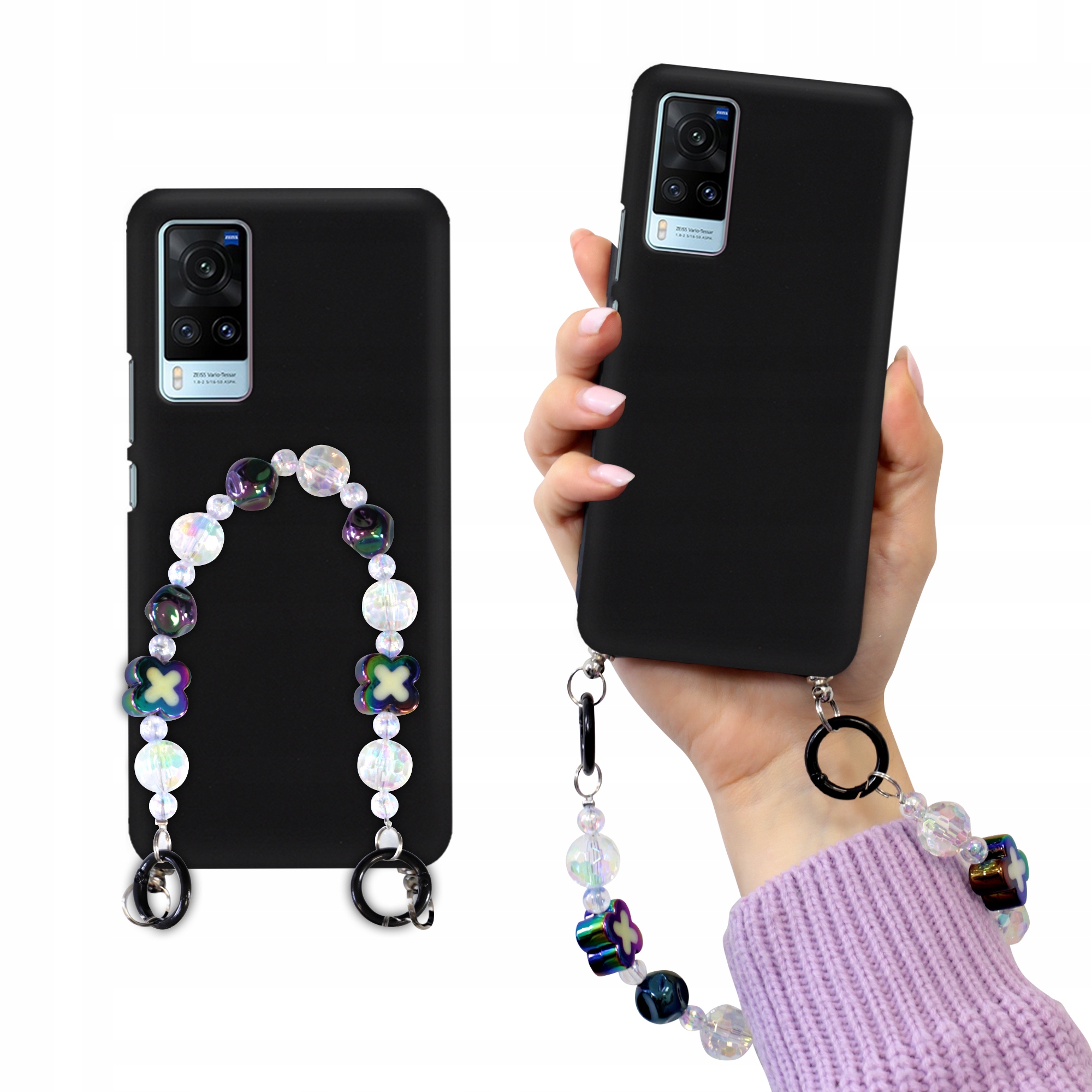 Pouzdro Matné Černé Pro Vivo X60 Blink Korale Holo