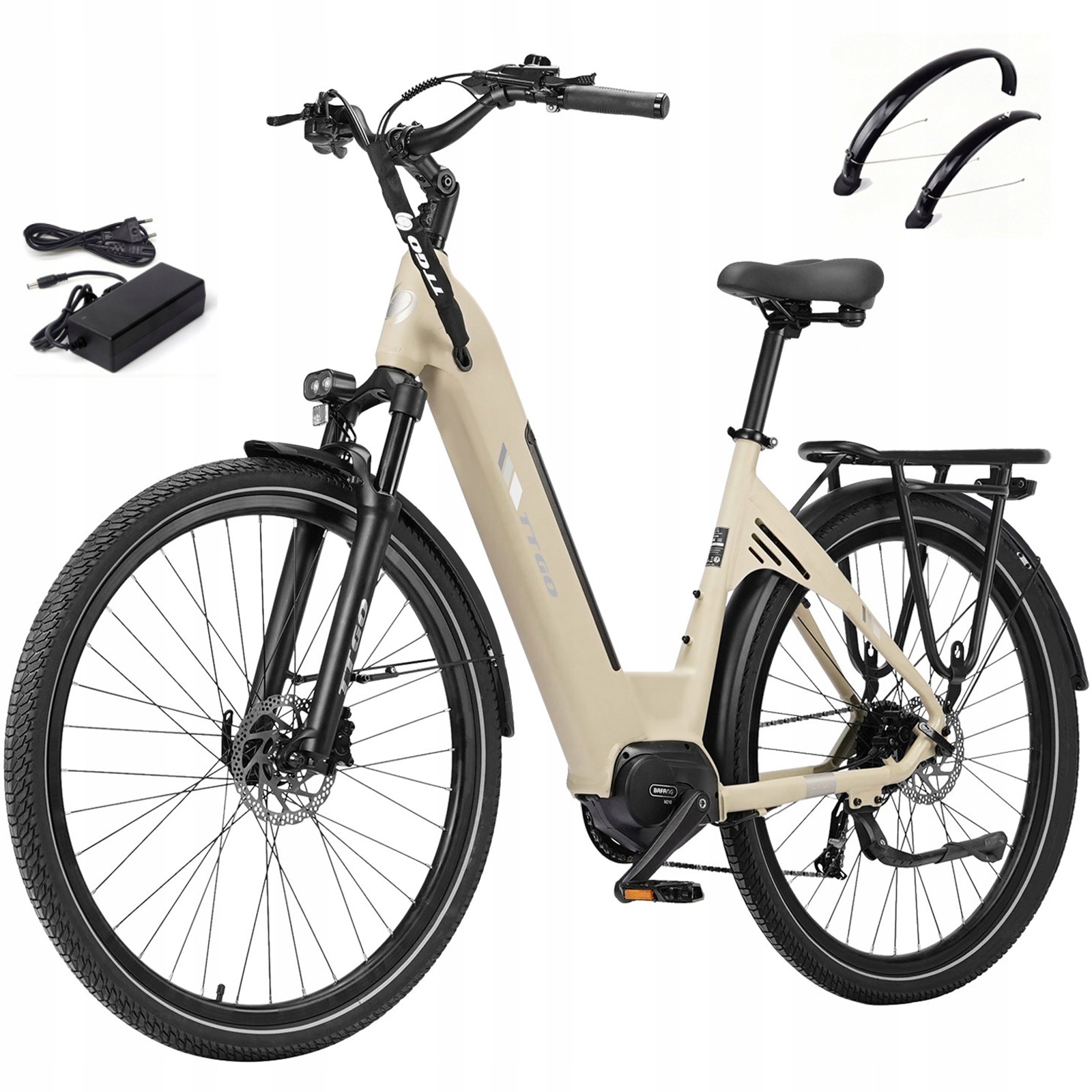 28"Elektryczny rower miejski Ttgo C7 Se Bafang Mid-Mount Motor 250W 18Ah 130km