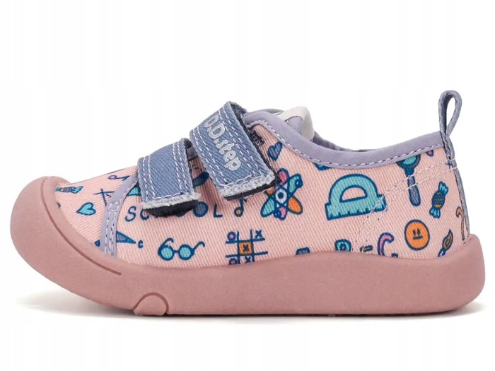 Trampki Dziecięce do Przedszkola dla Dziewczynki Buty na Rzepy DDStep r.26