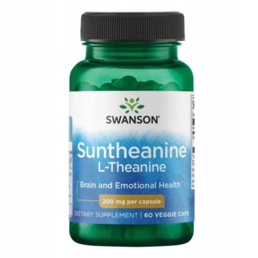 Swanson L-theanin 200 mg 60 kapslí Spánek Pohoda Stres Relaxace