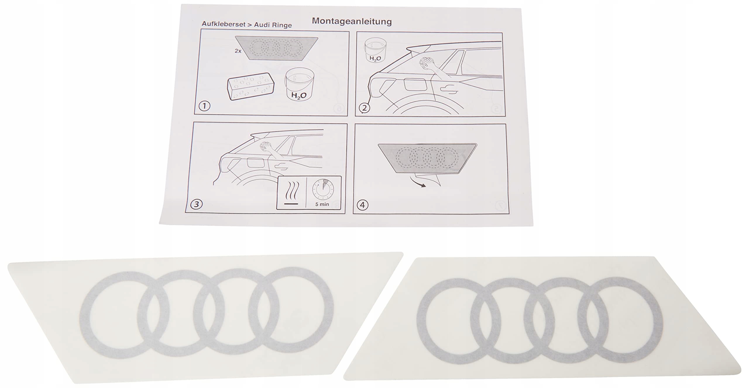 Audi 6623 Oryginalny emblemat Q2 - pierścienie -