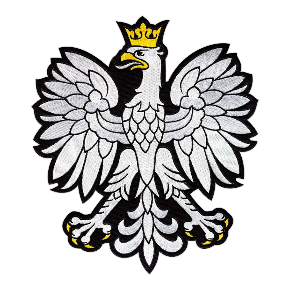 Orzeł z Herbu Polski Duża Naszywka na Plecy Haft