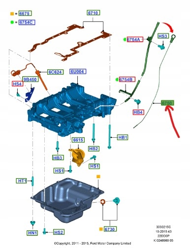 NK2Q-6750-AA - Щуп рівня масла FORD TRANSIT mk6 Mk7 2.2 TDCI